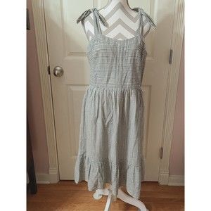 NWT Gal Meets Glam Collection Nancy Green Gingham Sleeveless Casual Dress US.10